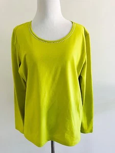 Ellen Tracy Womens Sweater Size XL Crewneck Plus Size Long Sleeves Blouse Top - Picture 1 of 8