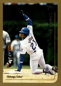 1998 Topps Oversized Baseball card #5 Sammy Sosa Outfield Chicago Cubs - Picture 1 of 2