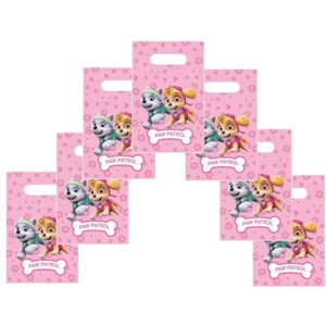 10X Pink Paw Patrol Candy Party Favour Bag Loot Gift Bag Kids Birthday Supplier - Picture 1 of 2