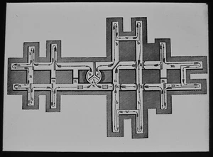 KOHLENBERGBAU: EINSCHACHTBELÜFTUNGSPLAN UM 1875 VIKTORIANISCH magische Laternenrutsche - Bild 1 von 5