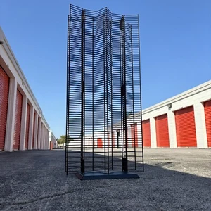 Huge 43”x19” Heavy Duty Steel CD DVD Storage Tower 320 Disc Capacity - Very Rare - Picture 1 of 10