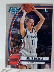 2024-25 Bowman Chrome University Basketball #5 Allie Ziebell, UConn-RM74 - Picture 1 of 2