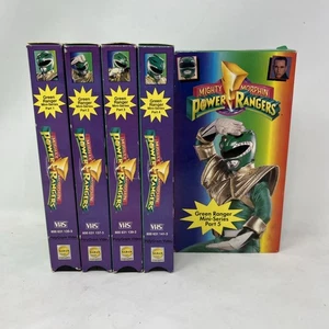 Mighty Morphin Power Rangers VHS Green Ranger Complete Mini Series  Part 1 - 5 - Foto 1 di 5