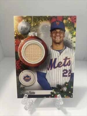 2025 Topps Holiday - Reliquias Juan Soto #PR-JS (MEM) Foto 1 de 2