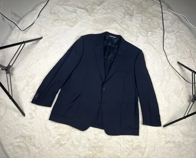 Canali Travel unlined lana water resistance blazer sport coat / size 62 - Image 1 of 4