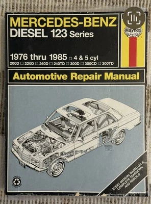 HAYNES Mercedes Benz Diesel Serie 123 1976-1985 Manual Reparación 63012 Foto 1 de 4