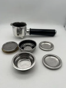 Delonghi Dedica Portafilter Handle & Filter Cups Coffee Accessories Used - Picture 1 of 12