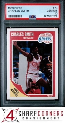 1989 FLEER #73 CHARLES SMITH RC МАШИНКИ ДЛЯ СТРИЖКИ PSA 10 - Изображение 1 из 2