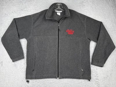 Columbia Jacket Mens XL Gray Fleece Zip All The King's Men TV Robert Penn Warren - Image 1 of 4