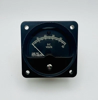 Voltímetro vintage A&M Instruments 235-002 DC 0-50 voltios medidor medidor Foto 1 de 4