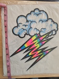 Camicia vintage Iron-On Trasferimenti Master + Nuvole e Fulmine Arcobaleno - Foto 1 di 3