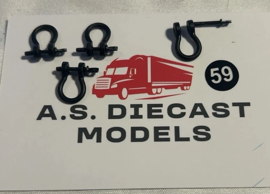 Corgi Modern Truck Heavy Haulage Black Shackle X4 Only 1/50 Code 3 Tekno WSI