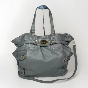 Bolso de hombro Michael Kors Gansevoort de gran tamaño de cuero gris grande precio de venta sugerido por el fabricante 484 USD - Imagen 1 de 24