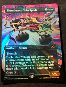 Thunderous Velocipede - Foil - Borderless - DFT - MTG - NM - EN - 0317 - Picture 1 of 1