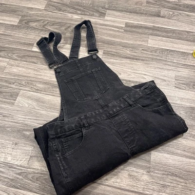 GAP JEANS Skinny Leg Adjustable Straps Black Denim Jean Jumper Women's Size XS - Image 1 of 4