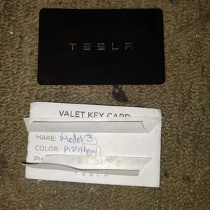 Tarjeta llave Tesla Valet modelo 3 colores arco iris llave auténtica - Imagen 1 de 3