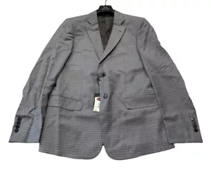 NEW Armani Exchange Mens Slim Fit Wool Stretch Check Suit Jacket Size 40R NWT - Picture 1 of 3