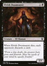 FOIL Elvish Doomsayer | MTG Magic Commander Legends | English | NM-M