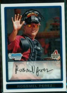 2009 Baseball Card Bowman Chrome Prospects BCP176 ROSSMEL PEREZ Diamondbacks