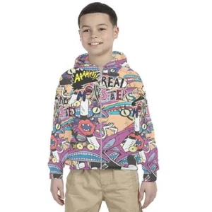 Kids Hoodie Real Monster Design Hoodie Unisex For Children - Picture 1 of 4