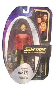 Star Trek Art Asylum Next Generations Admiral William Riker mit Display Base  - Bild 1 von 2