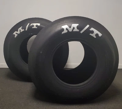 Juego de 2 neumáticos originales Mickey Thompson, ET Drag Slick, 34x13,50-16, compuesto X8 Foto 1 de 3