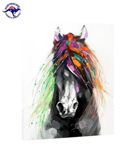 Colorida pintura al óleo de caballo - Imagen 1 de 5