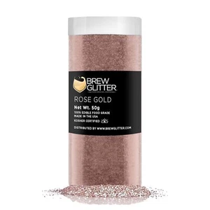 Rose Gold BREW GLITTER Edible Glitter For Drinks, Cocktails,Beer,Garnish Glitter - Picture 1 of 1