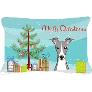 Carolines Treasures BB1608PW1216 Christmas Tree & Italian Greyhound Fabric De... - Picture 1 of 1