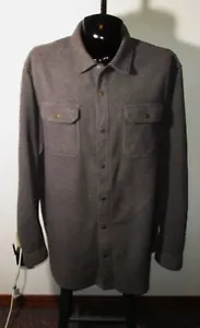 L.L. BEAN Gray Thick Fleece Long Sleeve Shirt Size XXL Tall - Picture 1 of 6