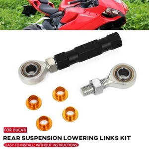 Adjustable Rear Suspension Lowering Links Kit For DUCATI Panigale 899/1199/1299 - Foto 1 di 9