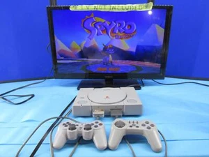 Sony Playstation 1 PS1 SCPH-7001 Console W/ 2 Controllers Power AV Cables Bundle - Picture 1 of 7