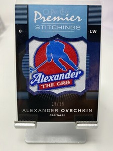 Alexander Ovechkin OPC Premier Stitchings Jersey/Swatch “The GR8” 19/25 PS-AO 