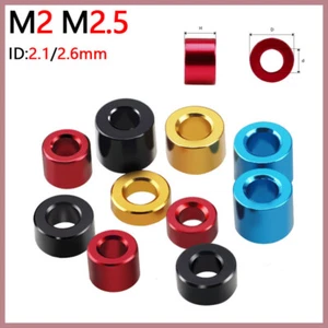 Aluminum Alloy Spacers Standoff M2 M2.5 Round Washers Sleeve Multicolor OD 4/5mm - Picture 1 of 9