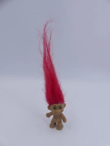 Vintage 1990s Ace Novelty Troll Doll 2" Red Hair Green Eyes Collectible Figure - Picture 1 of 5