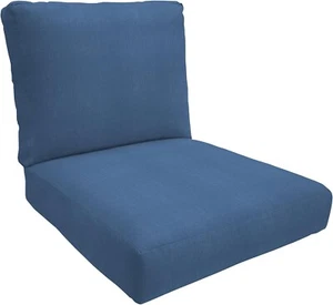 Eddie Bauer/Sunbrella Outdoor Lounge Cushion, 24" X 26" X 5, Canvas Regatta Blue - Picture 1 of 1