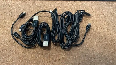 ¡¡Pack de 5!!  Cable Belkin Micro-USB a USB, Negro, 4 pies, 1,2 m paquete de 5 envío gratuito Foto 1 de 4