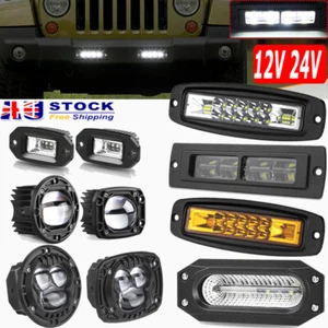 3" 4" 7inch Flush Mount Flood Spot Driving LED Work Light Fog Reverse 12V 24V AU - Picture 1 of 108