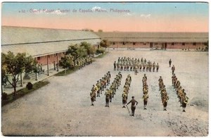 Philippines US old picture postcard PPC Guard Mount Spain Military unused - Picture 1 of 2