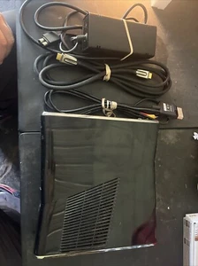 Microsoft Xbox 360 S Model 1439 Black Console W/AC Cord, HDMI, Component. Tested - Picture 1 of 13