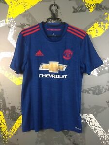 Manchester United Jersey Away football shirt 2016 - 2017 Adidas Men Size M ig93