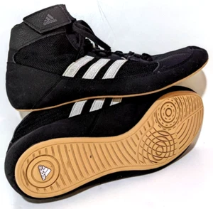 Adidas Zapatos de Lucha MMA HVC Correa al Tobillo Tenis Negros Para Hombre Talla 9.5 - Imagen 1 de 9