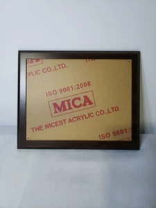 Venta al por mayor lote de 12 soportes para fotos placas de MDF soporte certificado premio cubierta acrílica - Imagen 1 de 5