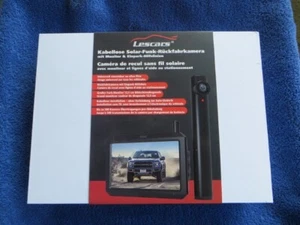 Lescars Kabellose Solar-Funk-Rückfahrkamera mit Full HD & 5" (12,5 cm) Monitor - Bild 1 von 4