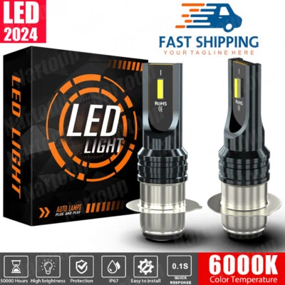 2pcs Headlight For Yamaha YFZ450 YFZ450R Raptor 700 700r LED Lights Bulb 6000K Foto 1 de 4