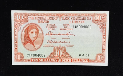 Ireland | 10 Shillings | Lady Lavery | 1968 | P.63a - Image 1 of 4