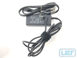HP AC Power Adapter Cable 741727-001 45W Right angle round blue 854054-001 - Picture 1 of 3