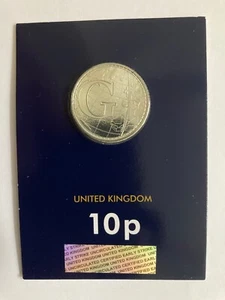 2018 G GMT 10p A-Z Alphabet LETTER UNC CERTIFIED EARLY STRIKE CARDED SEALED - Picture 1 of 2