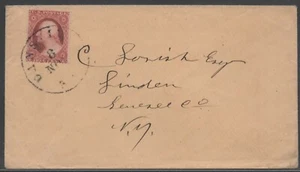 Nov 8, 18?? Dansville NY a Linden Seneca County NY Scott 26 - Imagen 1 de 1