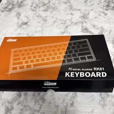RK ROYAL KLUDGE RK61 60% Mechanical Gaming Keyboard RGB Backlit Brown Switch - Image 1 of 3